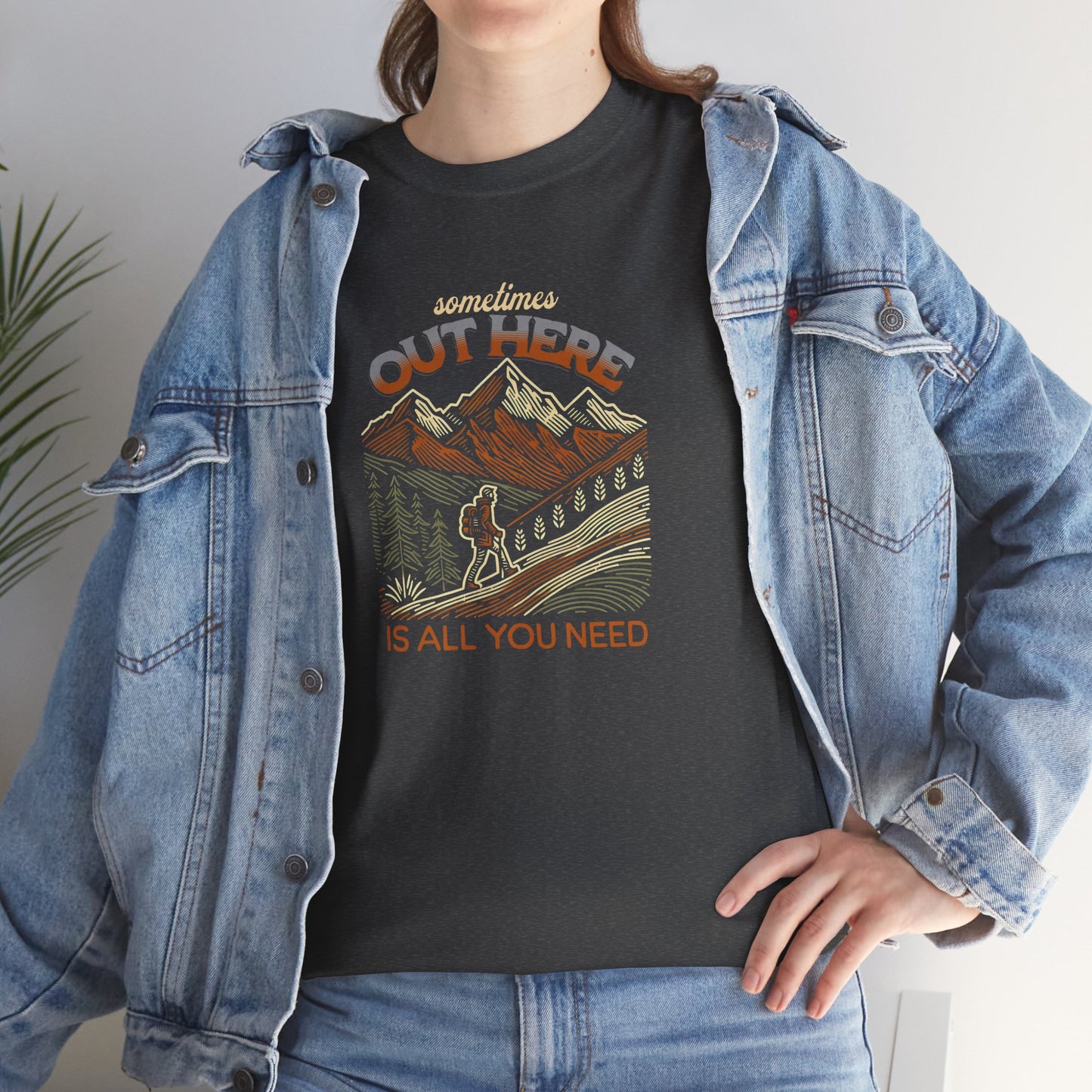 Short Sleeve-Out Here Mountain Tee