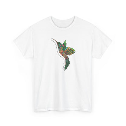 Short Seeve-Boho Hummingbird Graphic Tee