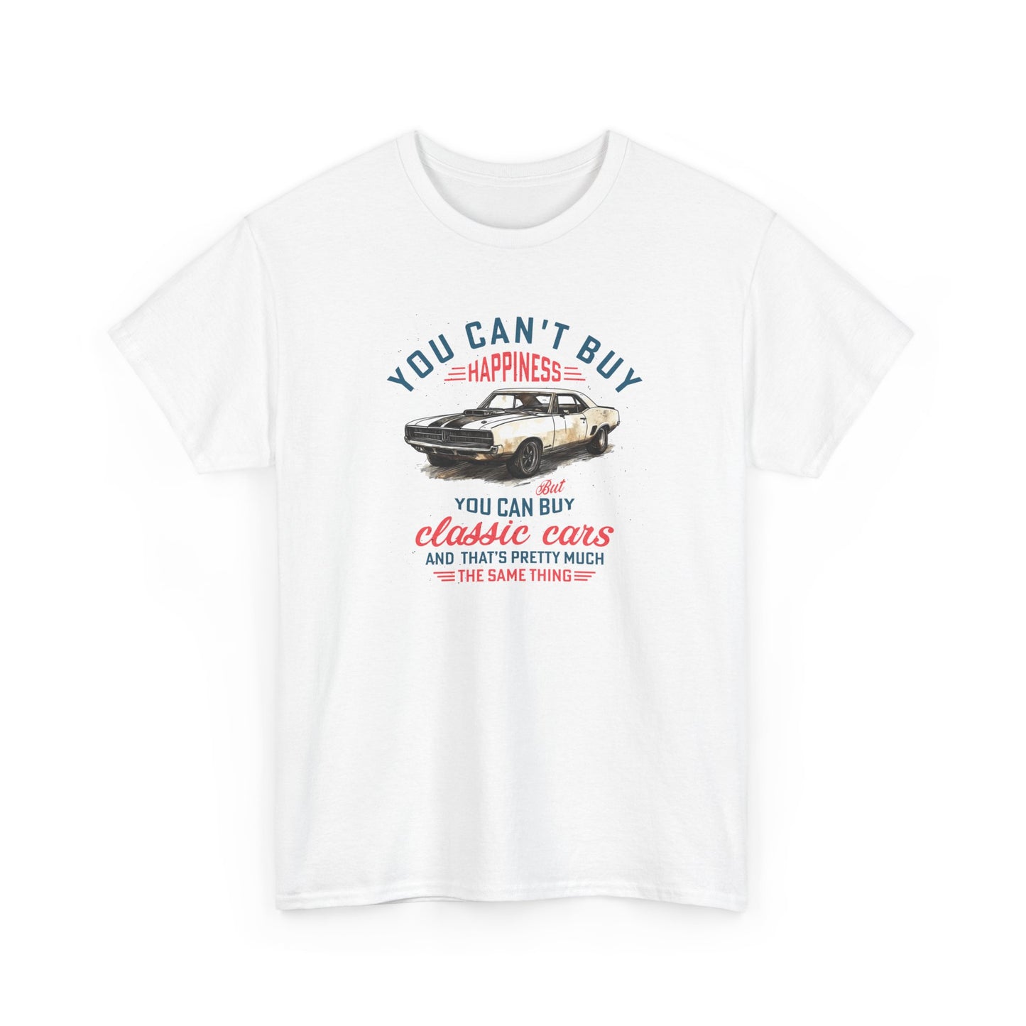 Short Sleeve-Can't Buy Happiness Classic Cars Tee