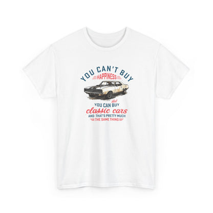 Short Sleeve-Can't Buy Happiness Classic Cars Tee