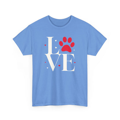Short Sleeve-Love Paw Print Tee