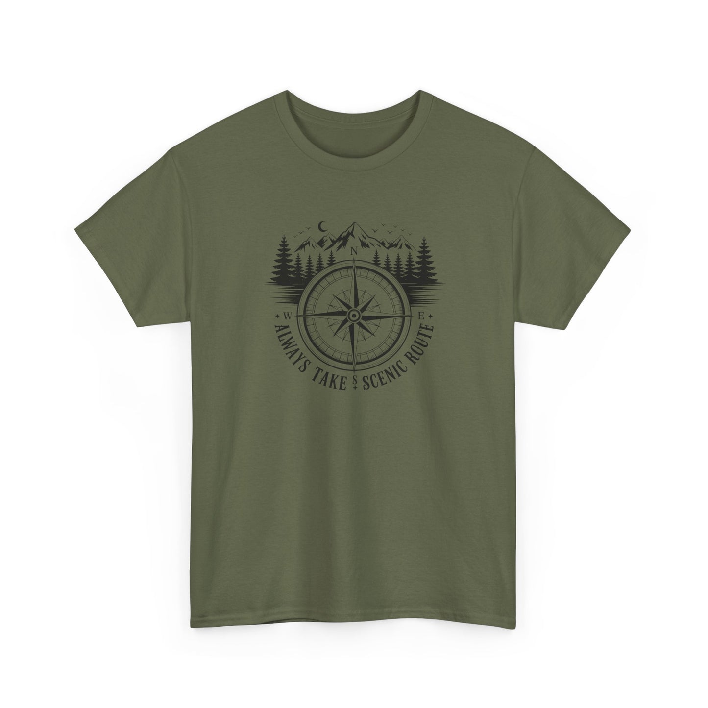 Short Sleeve-Always Take a Scenic Route Outdoor Travel Tee