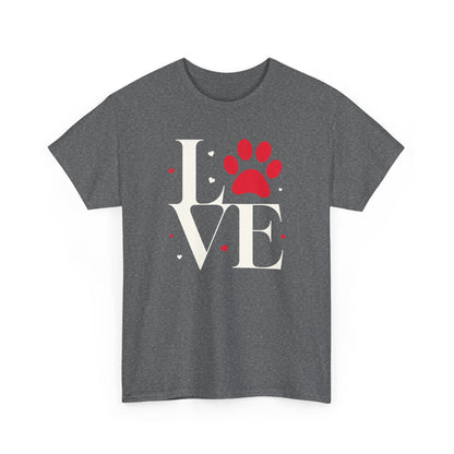 Short Sleeve-Love Paw Print Tee