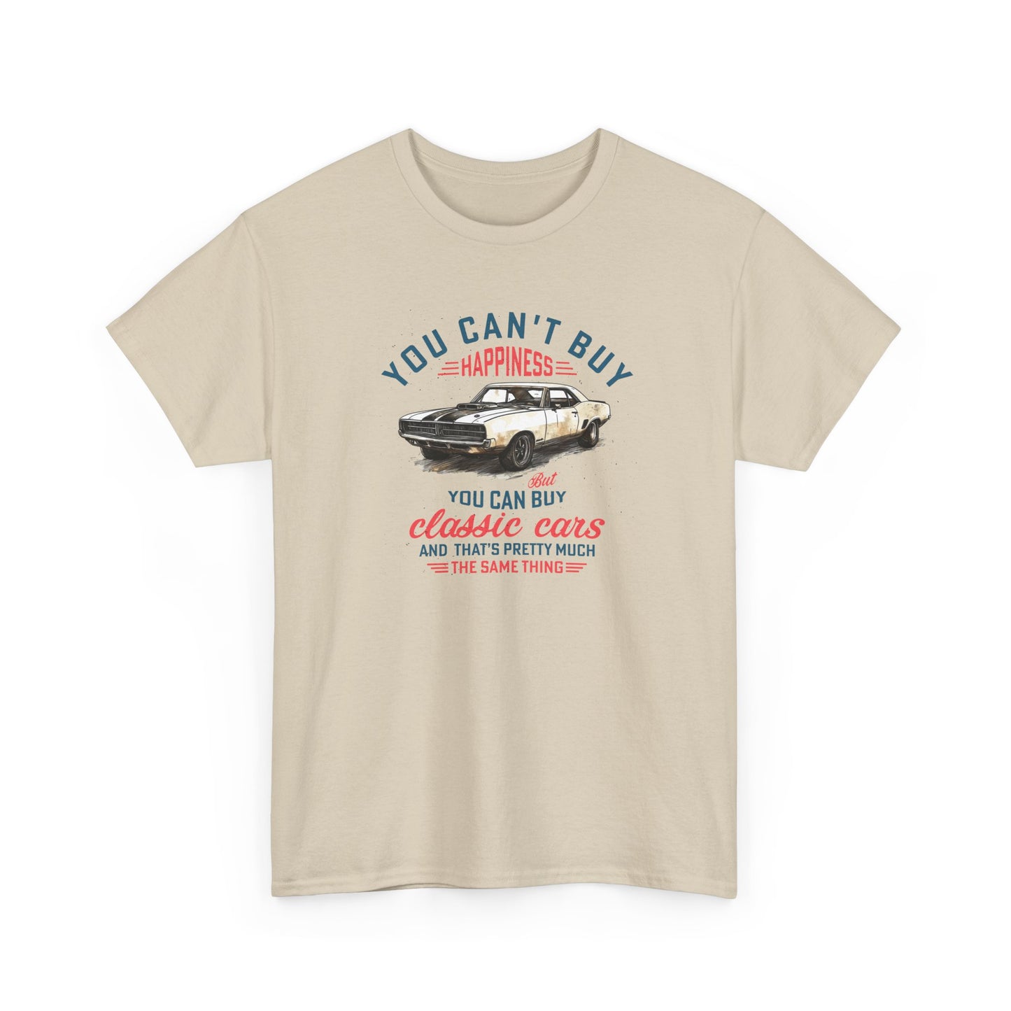 Short Sleeve-Can't Buy Happiness Classic Cars Tee