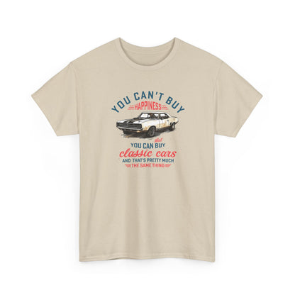 Short Sleeve-Can't Buy Happiness Classic Cars Tee