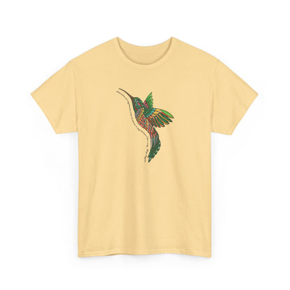 Short Seeve-Boho Hummingbird Graphic Tee