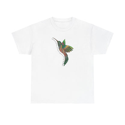 Short Seeve-Boho Hummingbird Graphic Tee