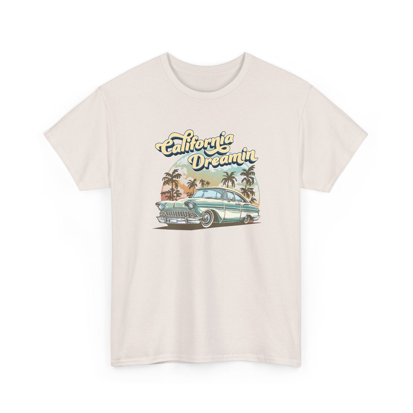 Short Sleeve-California Dreamin' Vintage Car Tee