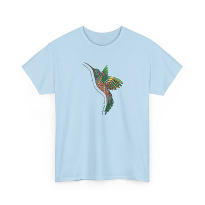 Short Seeve-Boho Hummingbird Graphic Tee