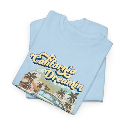 Short Sleeve-California Dreamin' Vintage Car Tee