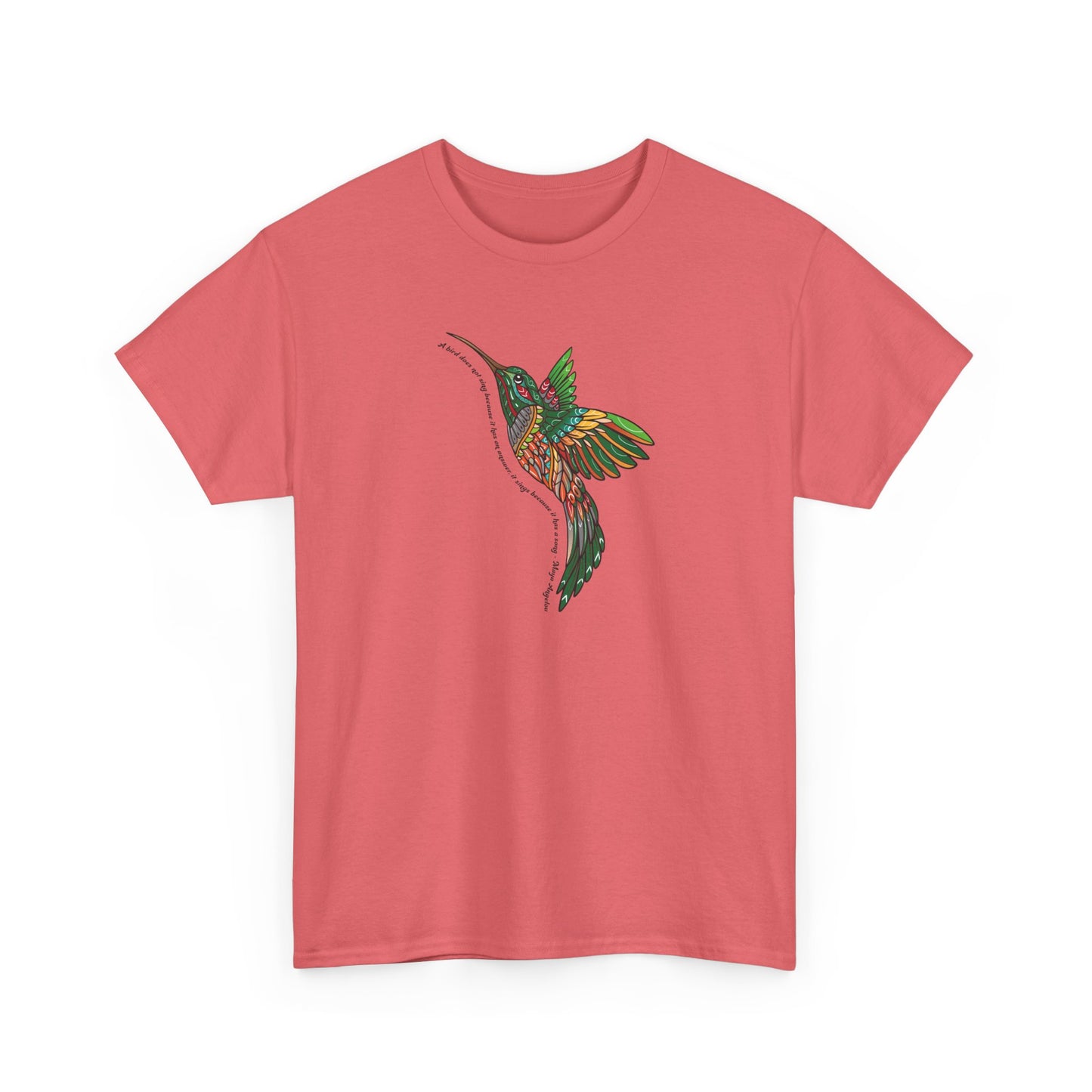 Short Seeve-Boho Hummingbird Graphic Tee