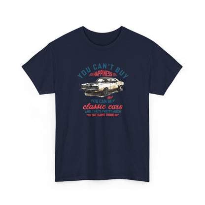 Short Sleeve-Can't Buy Happiness Classic Cars Tee