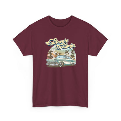 Short Sleeve-California Dreamin' Vintage Car Tee