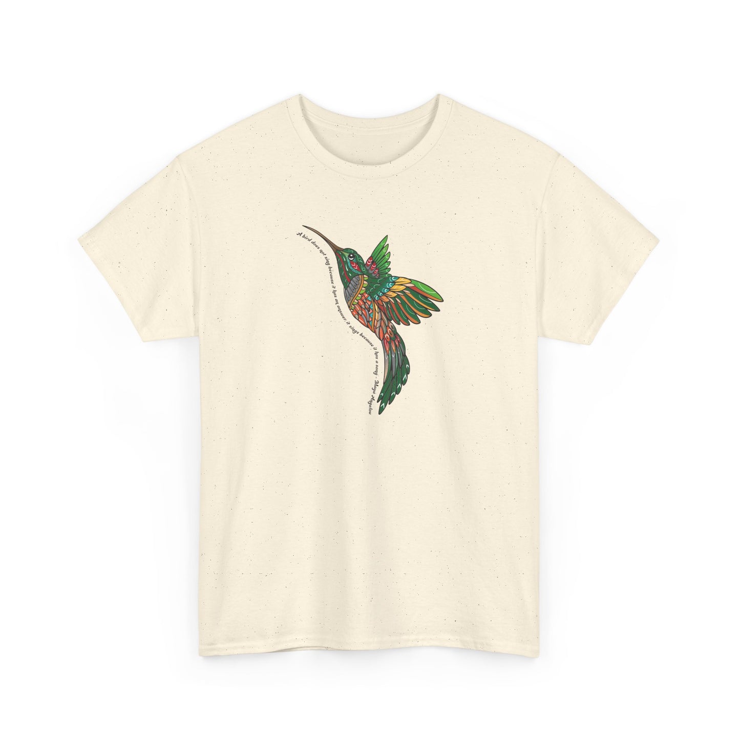 Short Seeve-Boho Hummingbird Graphic Tee