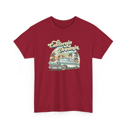 Short Sleeve-California Dreamin' Vintage Car Tee