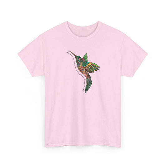 Short Seeve-Boho Hummingbird Graphic Tee